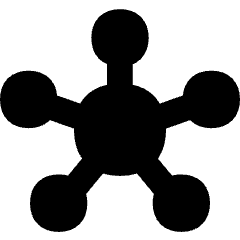 Hub Integration Connection Icon from Flex Solid Set