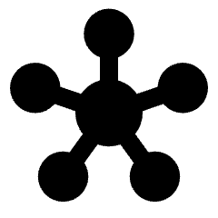 Hub Integration Connection Icon from Plump Solid Set