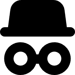 Incognito Mode Icon from Micro Solid Set