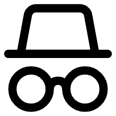 Incognito Mode Icon from Core Line Set