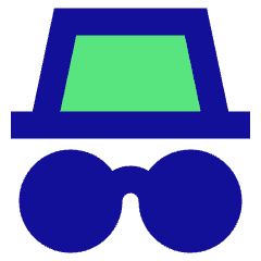 Incognito Mode Icon from Sharp Pop Set
