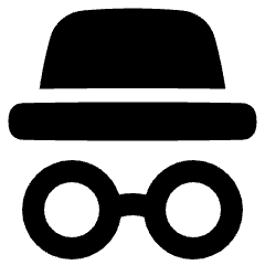 Incognito Mode Icon from Plump Solid Set