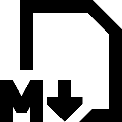 Markdown Document Programming Icon from Sharp Remix Set
