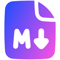 Markdown Document Programming Icon from Plump Gradient Set