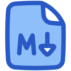 Markdown Document Programming Icon from Plump Duo Set