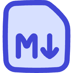 Markdown Document Programming Icon from Flex Duo Set