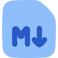 Markdown Document Programming Icon from Flex Flat Set