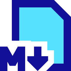 Markdown Document Programming Icon from Sharp Pop Set