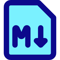 Markdown Document Programming Icon from Core Pop Set