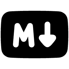 Markdown Rectangle Programming Icon from Plump Solid Set