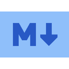 Markdown Rectangle Programming Icon from Sharp Flat Set