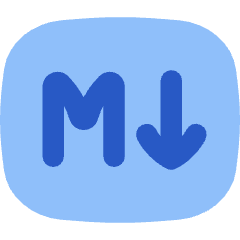 Markdown Rectangle Programming Icon from Flex Flat Set