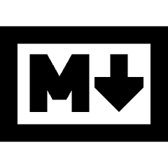 Markdown Rectangle Programming Icon from Sharp Remix Set