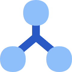Network Node Connection Integration Icon from Flex Flat Set