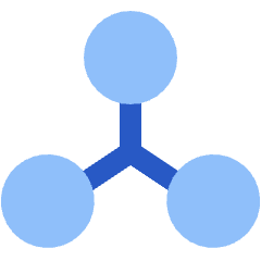 Network Node Connection Integration Icon from Sharp Flat Set