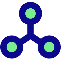 Network Node Connection Integration Icon from Sharp Pop Set