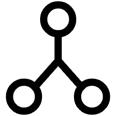 Network Node Connection Integration Icon from Plump Line Set