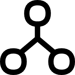 Network Node Connection Integration Icon from Flex Line Set