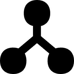 Network Node Connection Integration Icon from Flex Solid Set