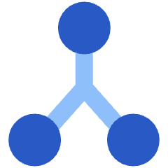 Network Node Connection Integration Icon from Plump Flat Set