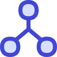 Network Node Connection Integration Icon from Flex Duo Set