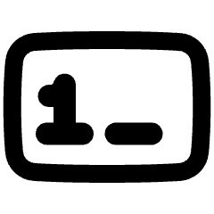 Number Field Icon from Plump Remix Set