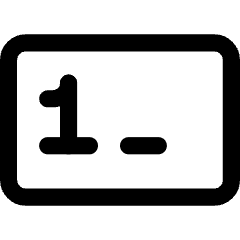 Number Field Icon from Core Line Set