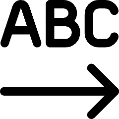 Steps Letter Icon from Core Line Set