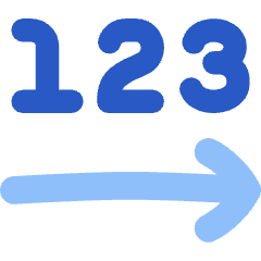 Steps Number Icon from Flex Flat Set