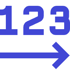 Steps Number Icon from Sharp Duo Set