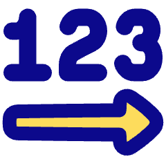 Steps Number Icon from Plump Pop Set