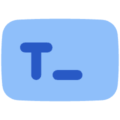 Text Field Icon from Plump Flat Set