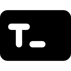 Text Field Icon from Core Solid Set