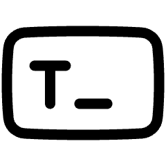 Text Field Icon from Plump Line Set