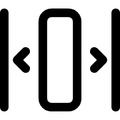 Ui Phone Slider Horizontal Icon from Core Line Set