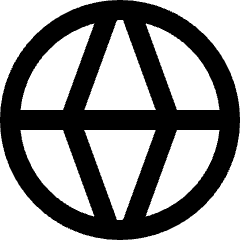 Web Icon from Sharp Line Set