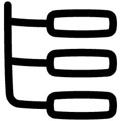 Web Hierarchy Icon from Plump Line Set