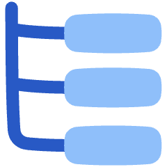 Web Hierarchy Icon from Plump Flat Set