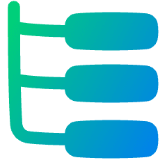 Web Hierarchy Icon from Plump Gradient Set