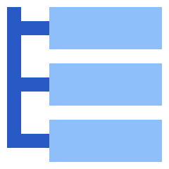 Web Hierarchy Icon from Sharp Flat Set
