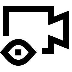 Live Video Online View Icon from Sharp Line Set