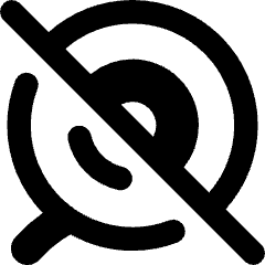 Webcam Off Icon from Core Remix Set