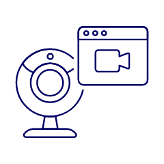 Webcam Streming 1 Illustration from UX Line Set