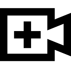 Webcam Video Call Add Plus Icon from Sharp Remix Set