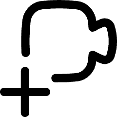 Webcam Video Call Add Plus Icon from Flex Line Set