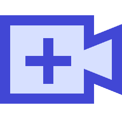 Webcam Video Call Add Plus Icon from Sharp Duo Set