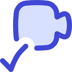 Webcam Video Call Check Icon from Flex Duo Set