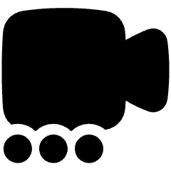 Webcam Video Call Connecting Icon from Plump Solid Set