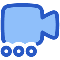 Webcam Video Call Connecting Icon from Plump Duo Set