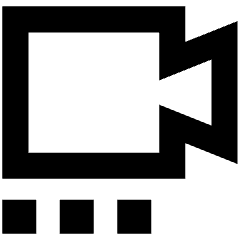 Webcam Video Call Connecting Icon from Sharp Remix Set